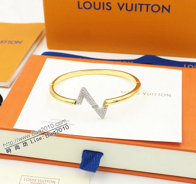 Louis Vuitton新款飾品 路易威登Volt系列手鐲 LV金色女款手鐲  zglv1878